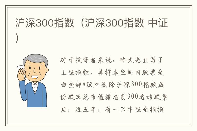 沪深300指数（沪深300指数 中证）