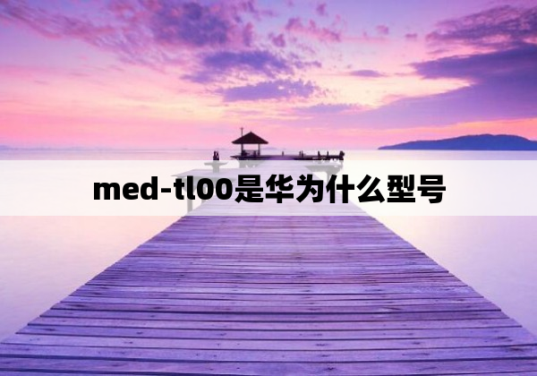 med-tl00是华为什么型号