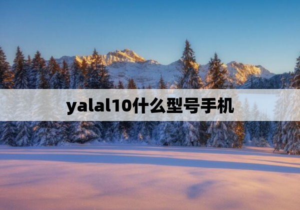 yalal10什么型号手机