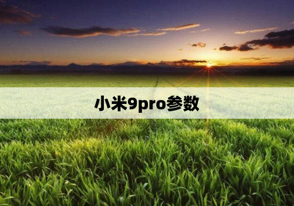 小米9pro参数