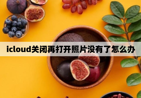 icloud关闭再打开照片没有了怎么办