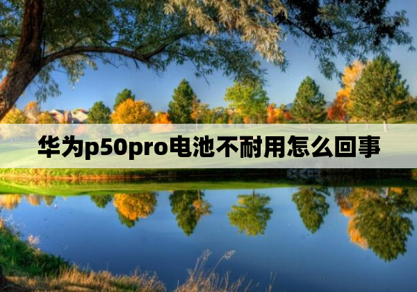 华为p50pro电池不耐用怎么回事