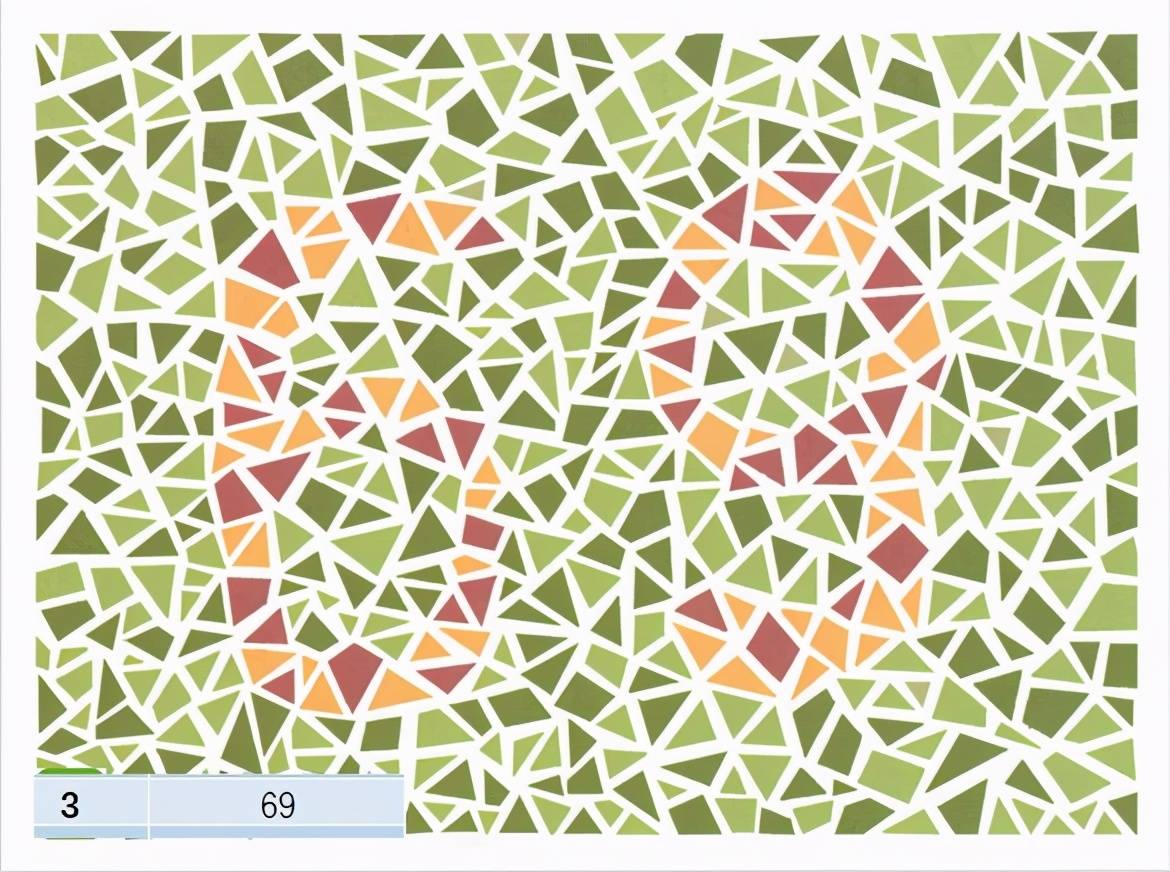 6张色觉测试图,起码也要能够识别5张,才可以考驾照