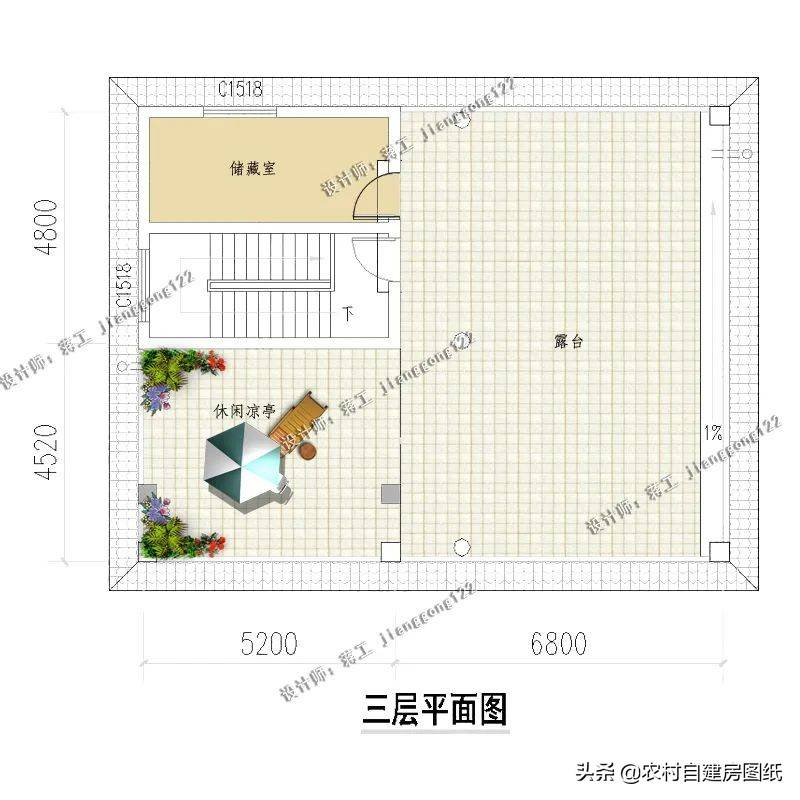 500套农村别墅设计图，精选6款平屋顶别墅，传三代就这样建