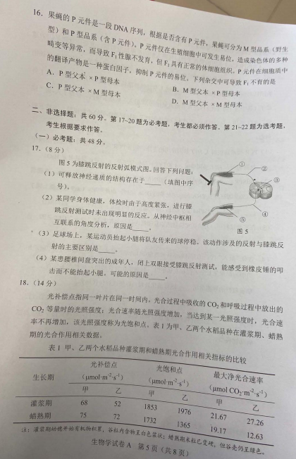 八省联考生物答案参考推荐 2021八省联考广东生物真题答案