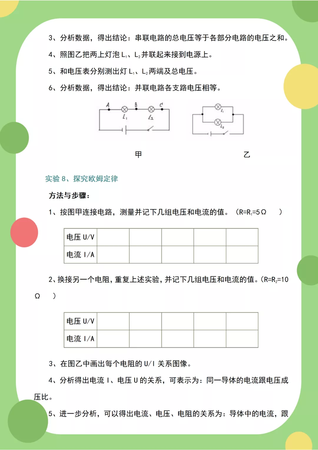 初中物理20个实验题，逢考必有！每一个都很重要，建议为孩子收藏