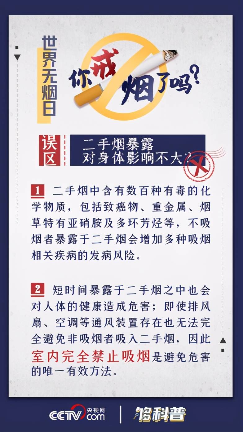 「够科普」二手烟对身体影响不大？这三个数据秒懂真相