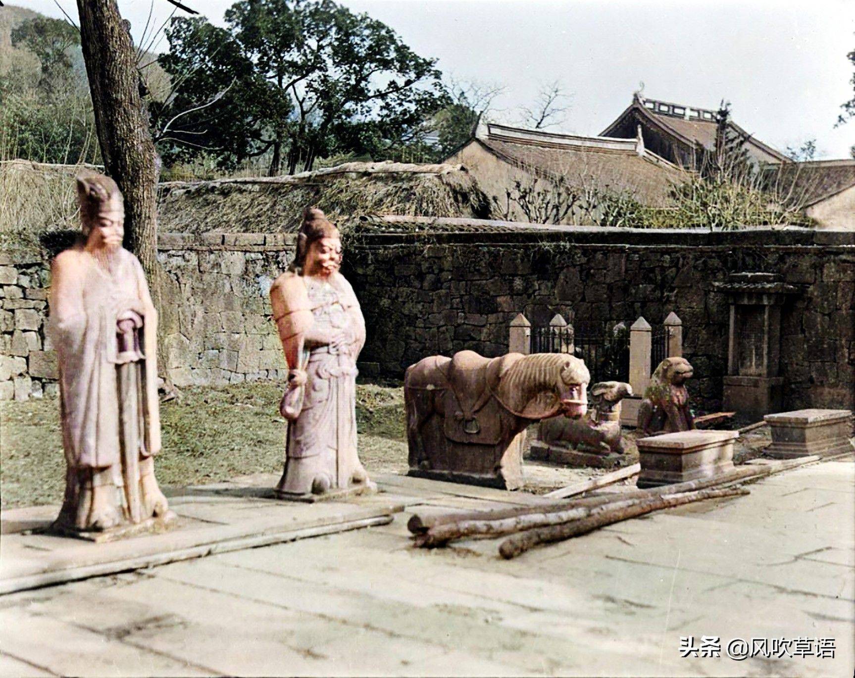 杭州旧影：100年前的岳王墓，和现在的差别有点大