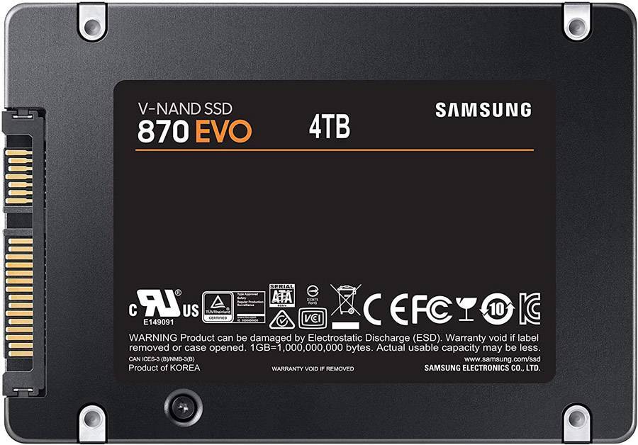 三星推出870EVO系列SATA SSD，最大容量4TB