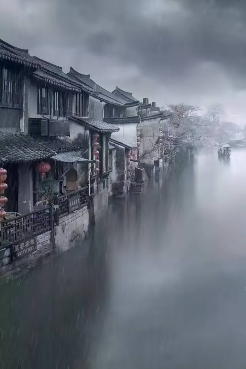 江南烟雨图 美景图片