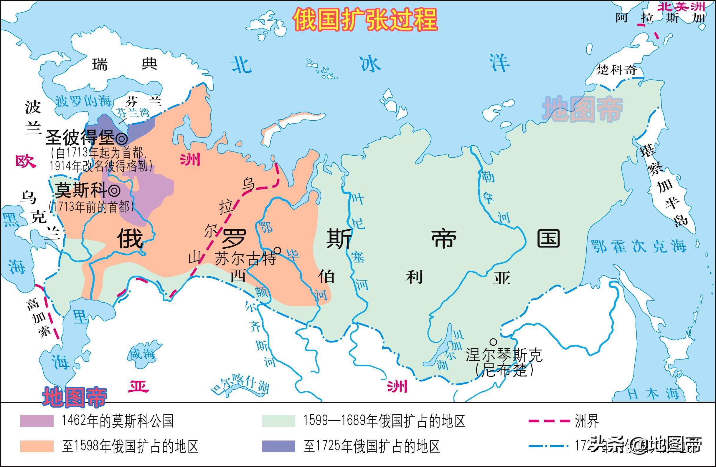俄罗斯地图超清版大图图片