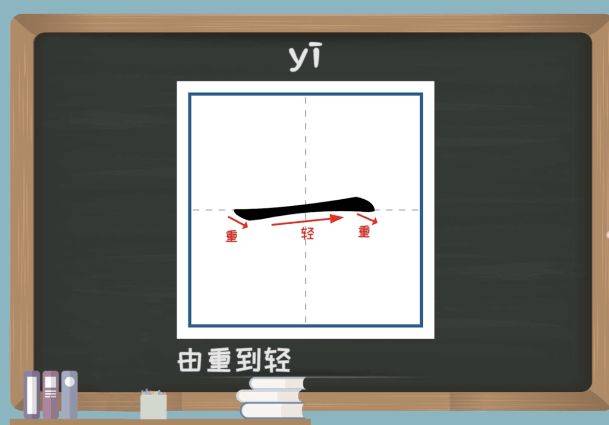 一在田字格的正确写法图片