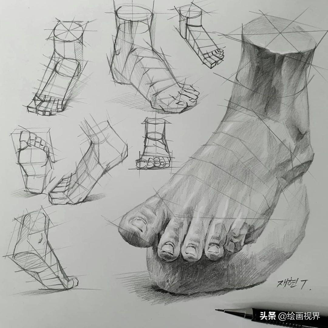 素描总是画不好，其实是你没有掌握基础造型，老师们都是这样画的