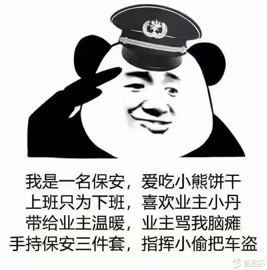 最近大火的保安日记梗